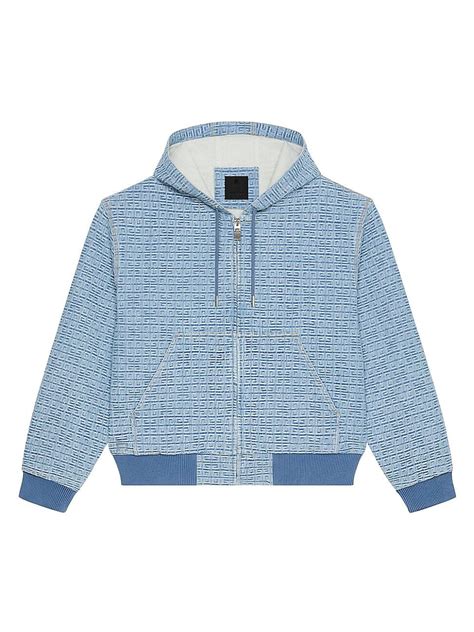 givenchy g light blue|Hoodie in 4G denim .